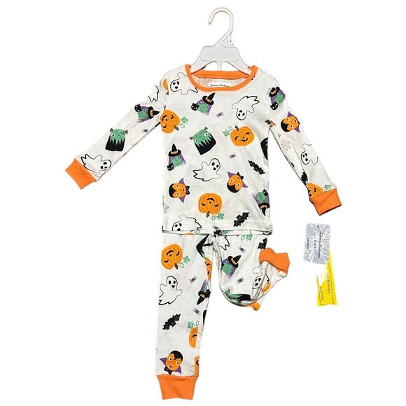 Tommy Bahama Other - Tommy Bahama Boys 2T‎ Halloween Pumpkin Ghost Pajama Set NWT 100% Cotton